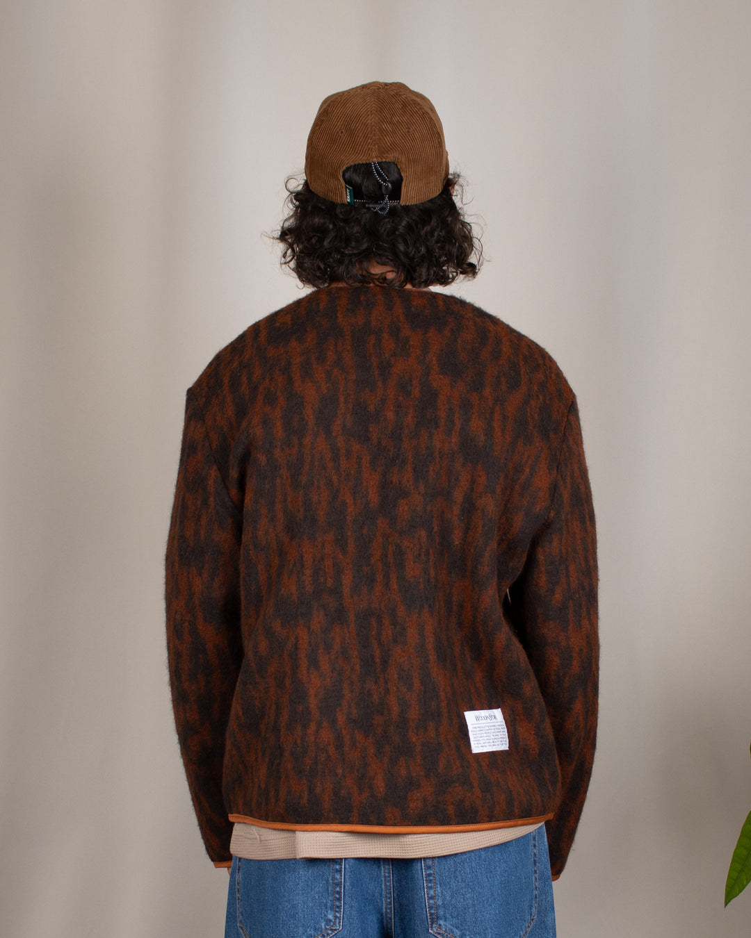 Cameron Zip Cardigan Maculato Marrone