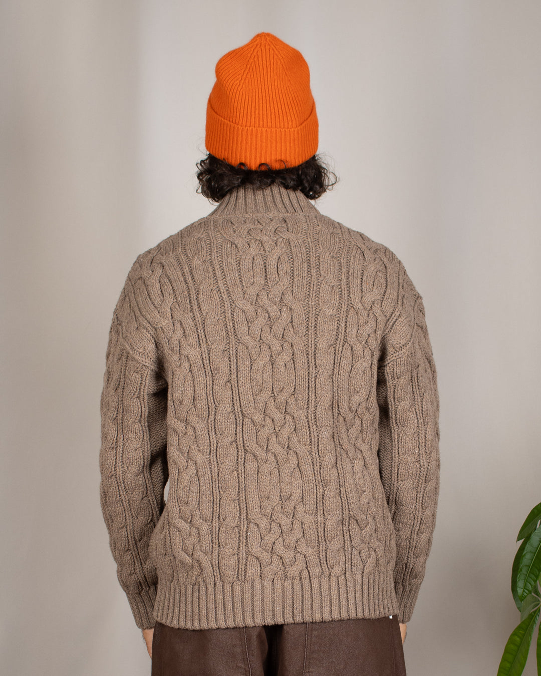 Pull Ohannes Col Rond Taupe