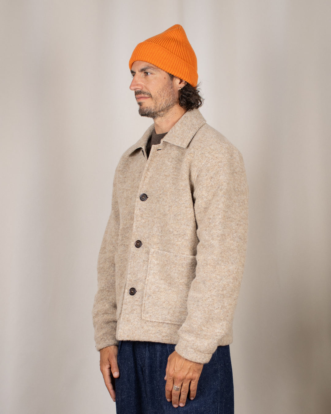 Rams Jacket Wool Fleece Fawn