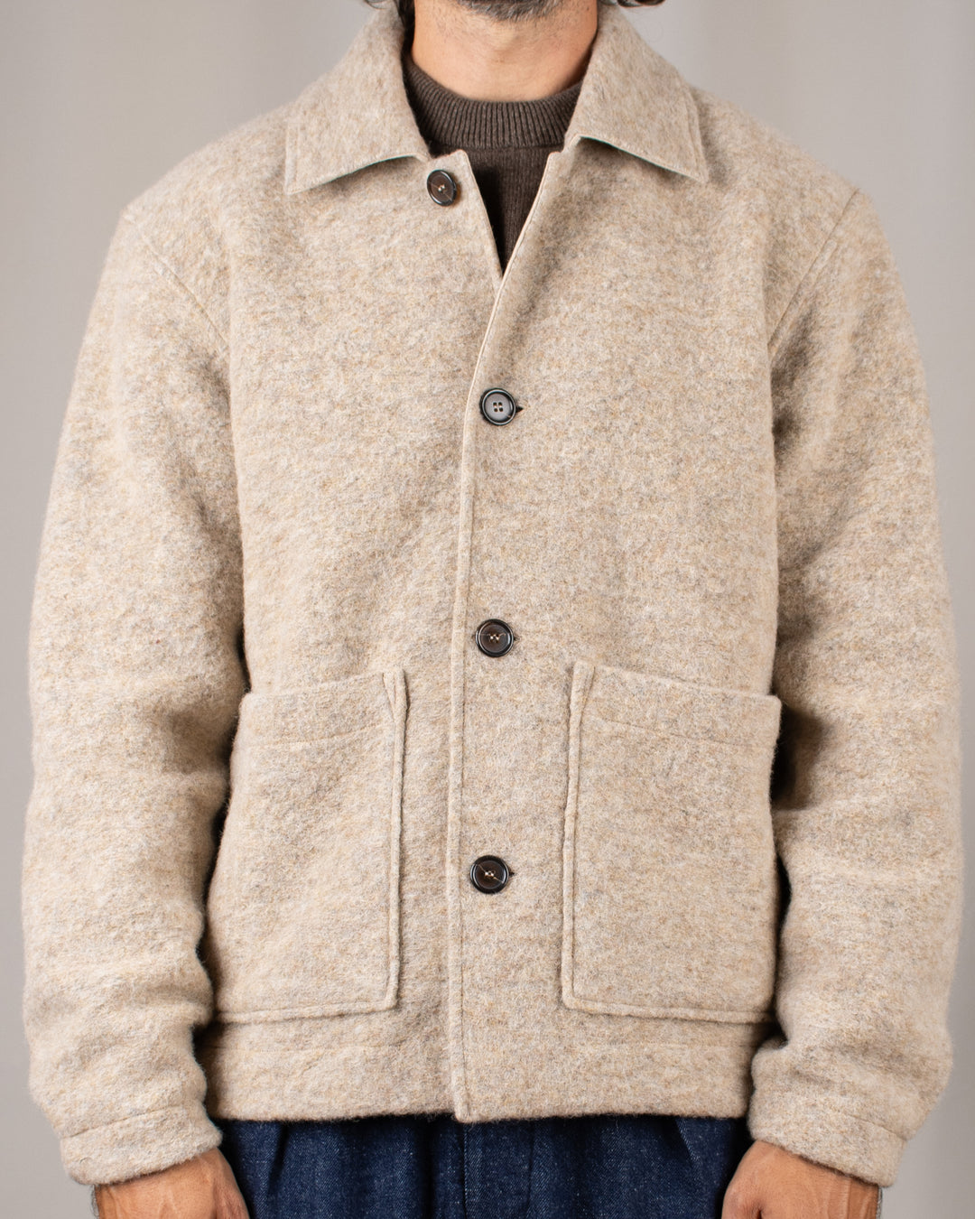 Rams Jacket Wool Fleece Fawn