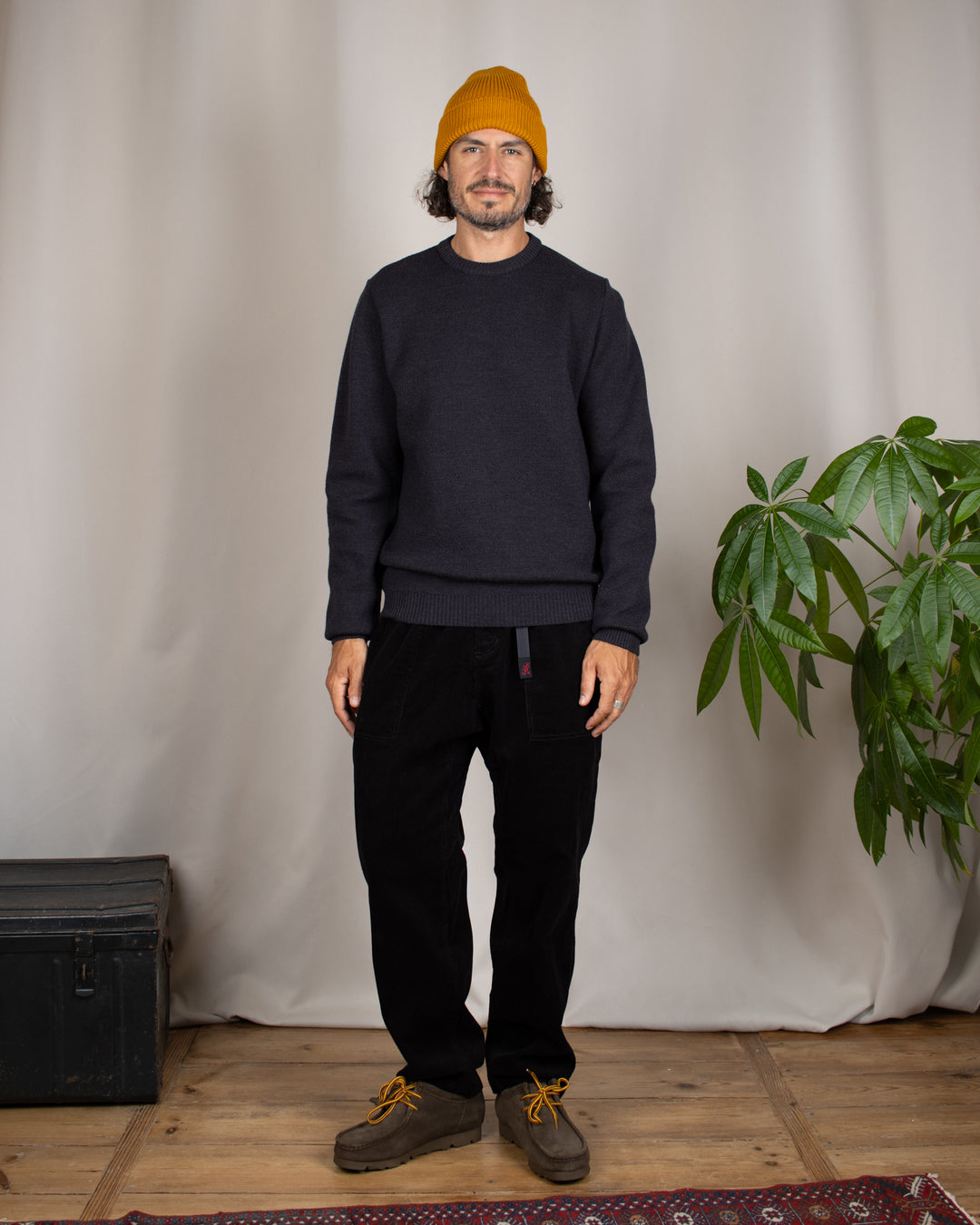 Pull Youri Col Rond Anthracite