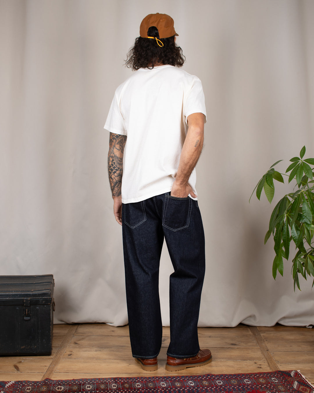 Denim03 Wide Tapered Jeans One Wash
