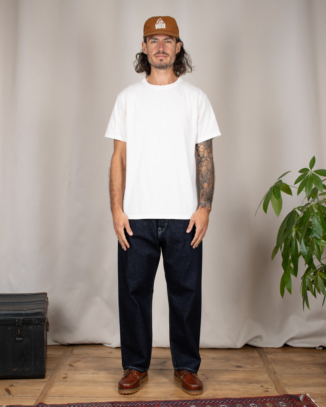 Denim03 Wide Tapered Jeans One Wash