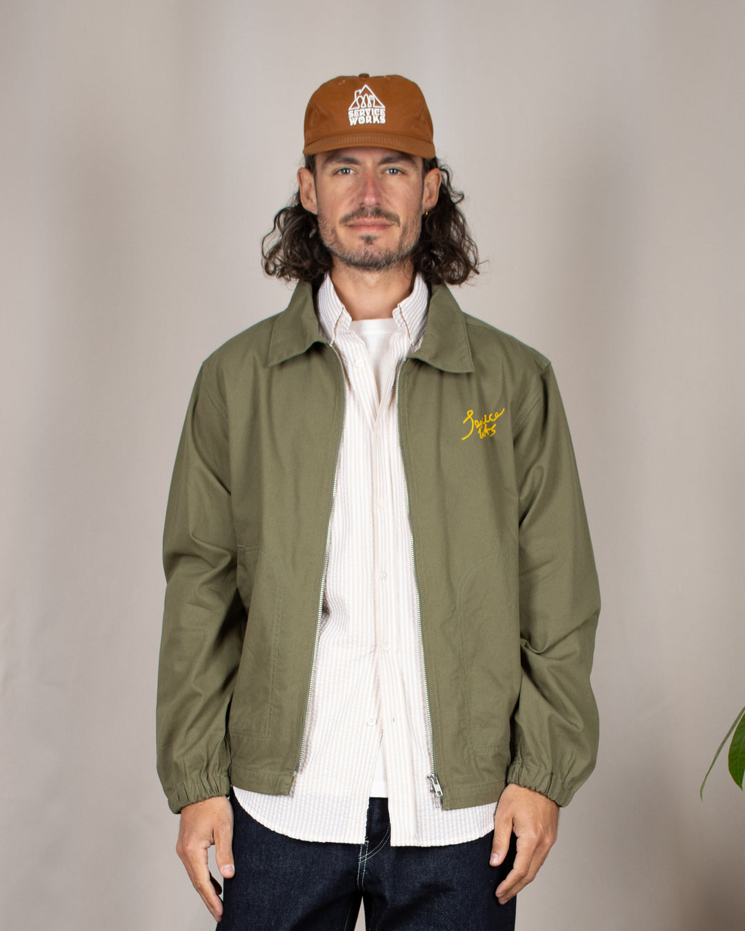 Twill Work Jacket Olive