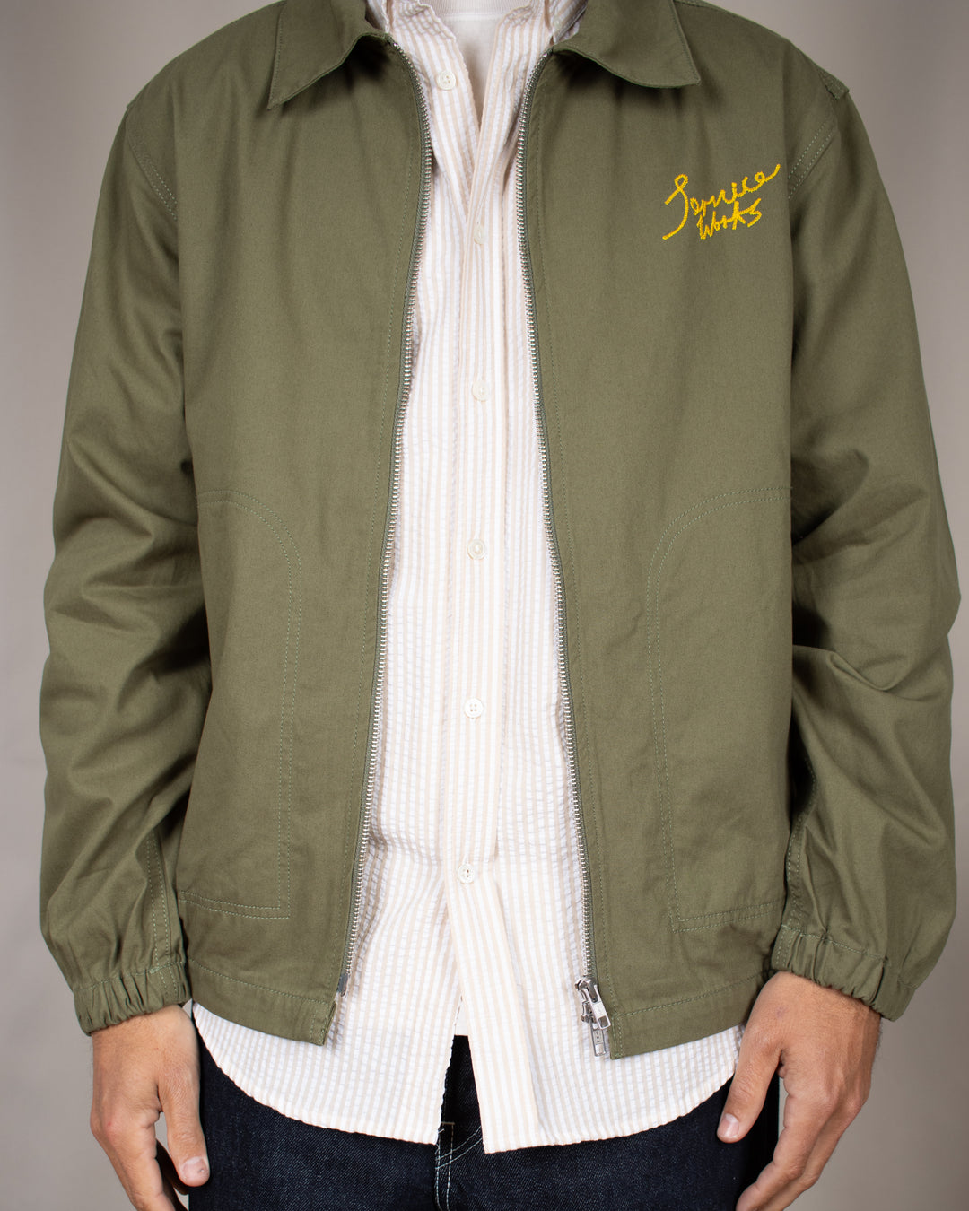 Twill Work Jacket Olive