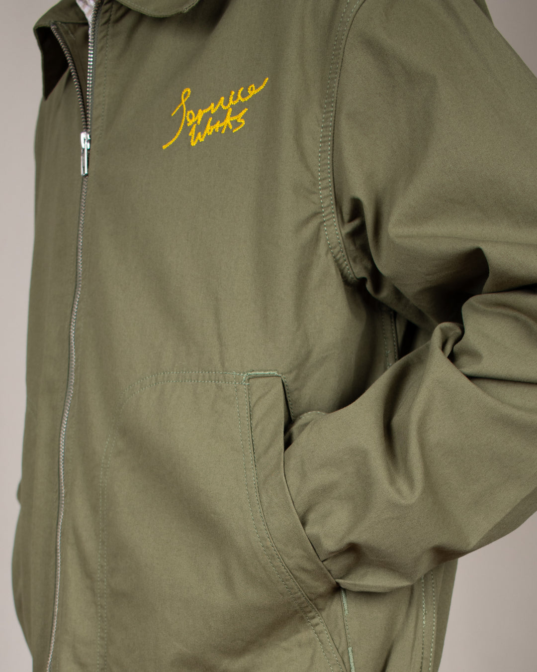 Twill Work Jacket Olive