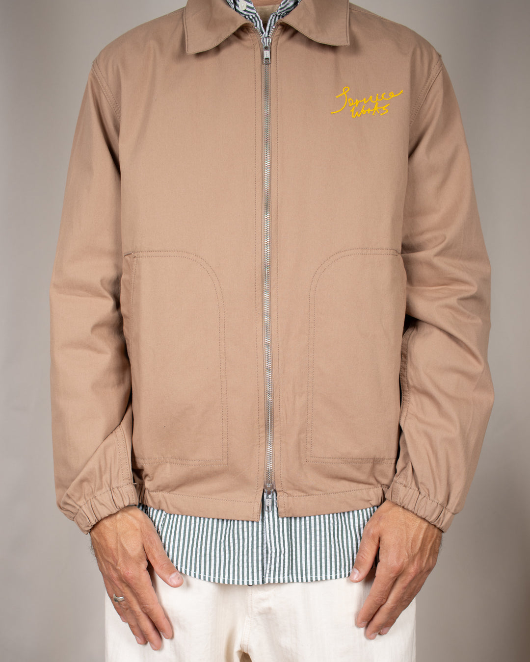 Twill Work Jacket Mushroom
