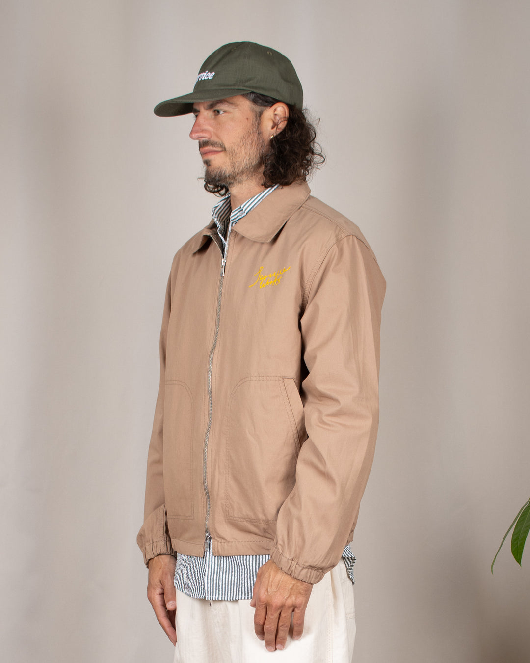 Twill Work Jacket Mushroom