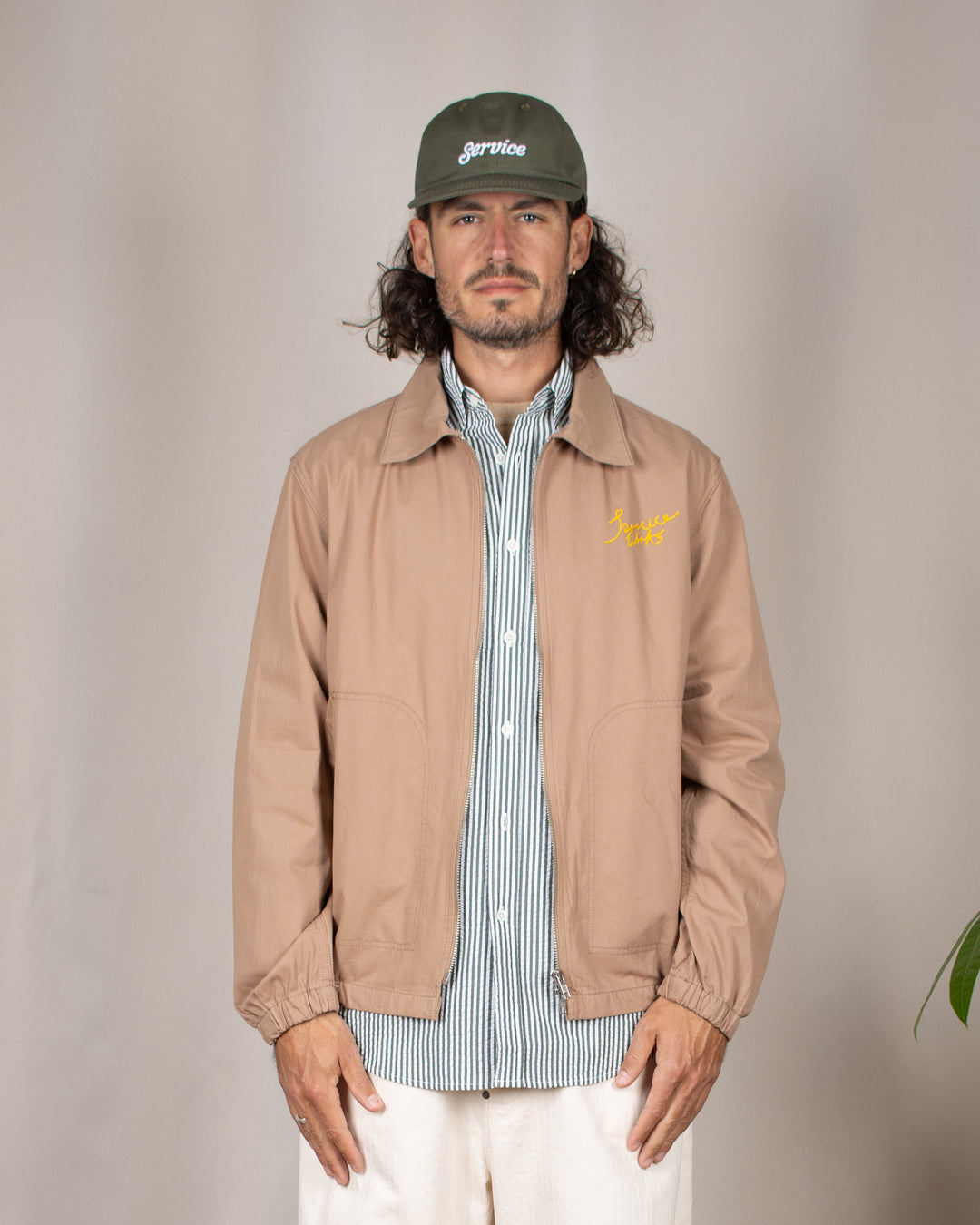 Twill Work Jacket Mushroom