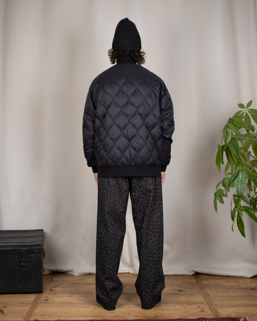 Reversible Relax High-Neck Down Jacket BK×BK
