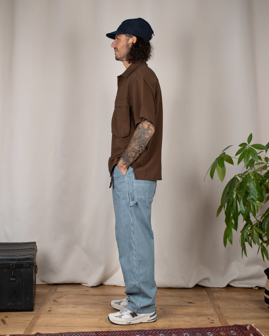 Overdyed Hickory Work Pant Navy