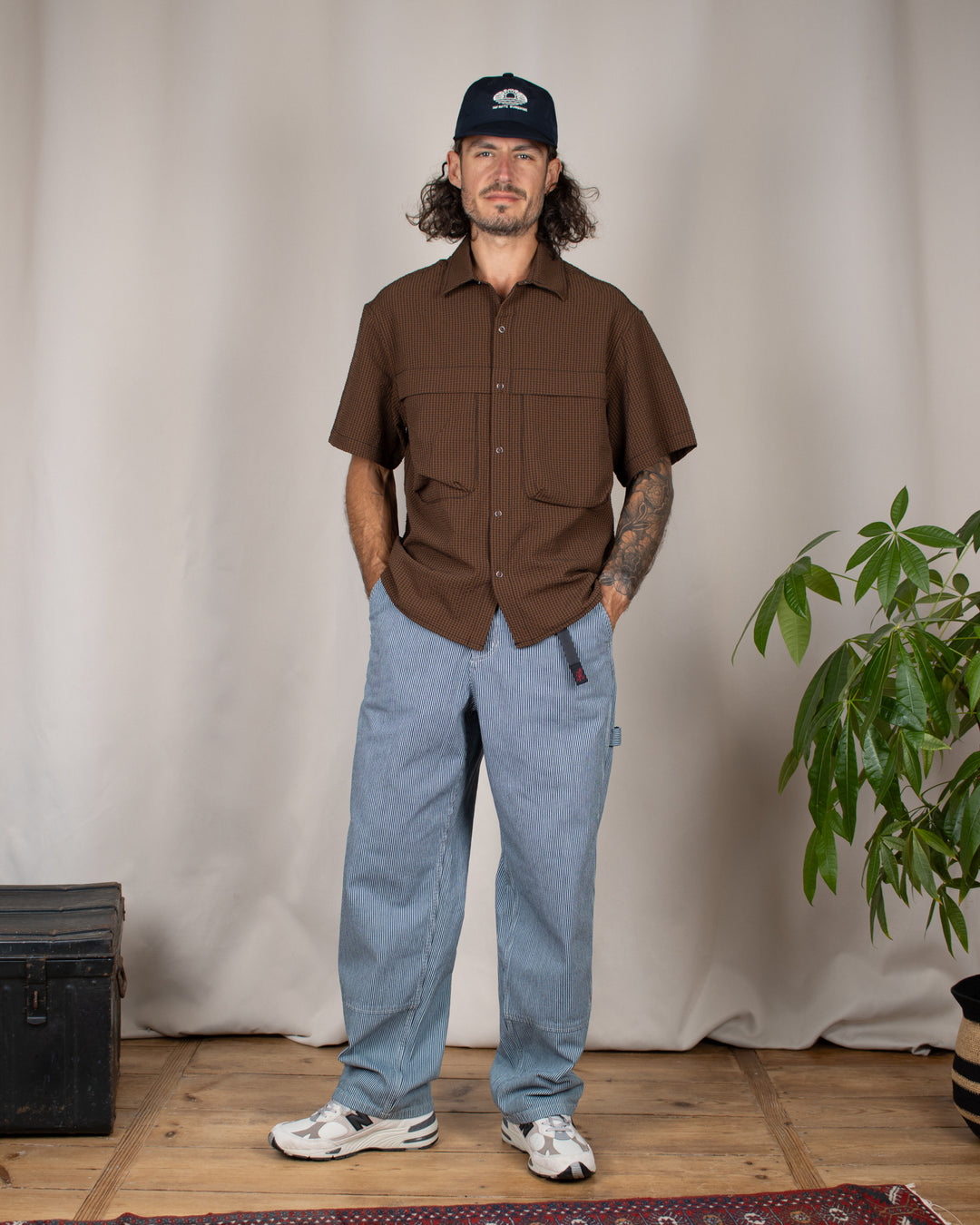 Overdyed Hickory Work Pant Navy