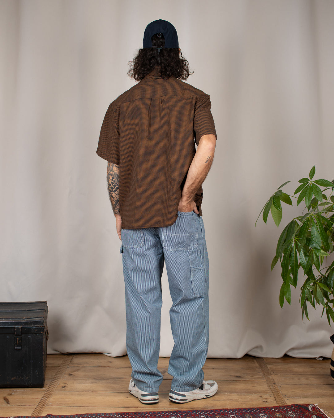 Overdyed Hickory Work Pant Navy