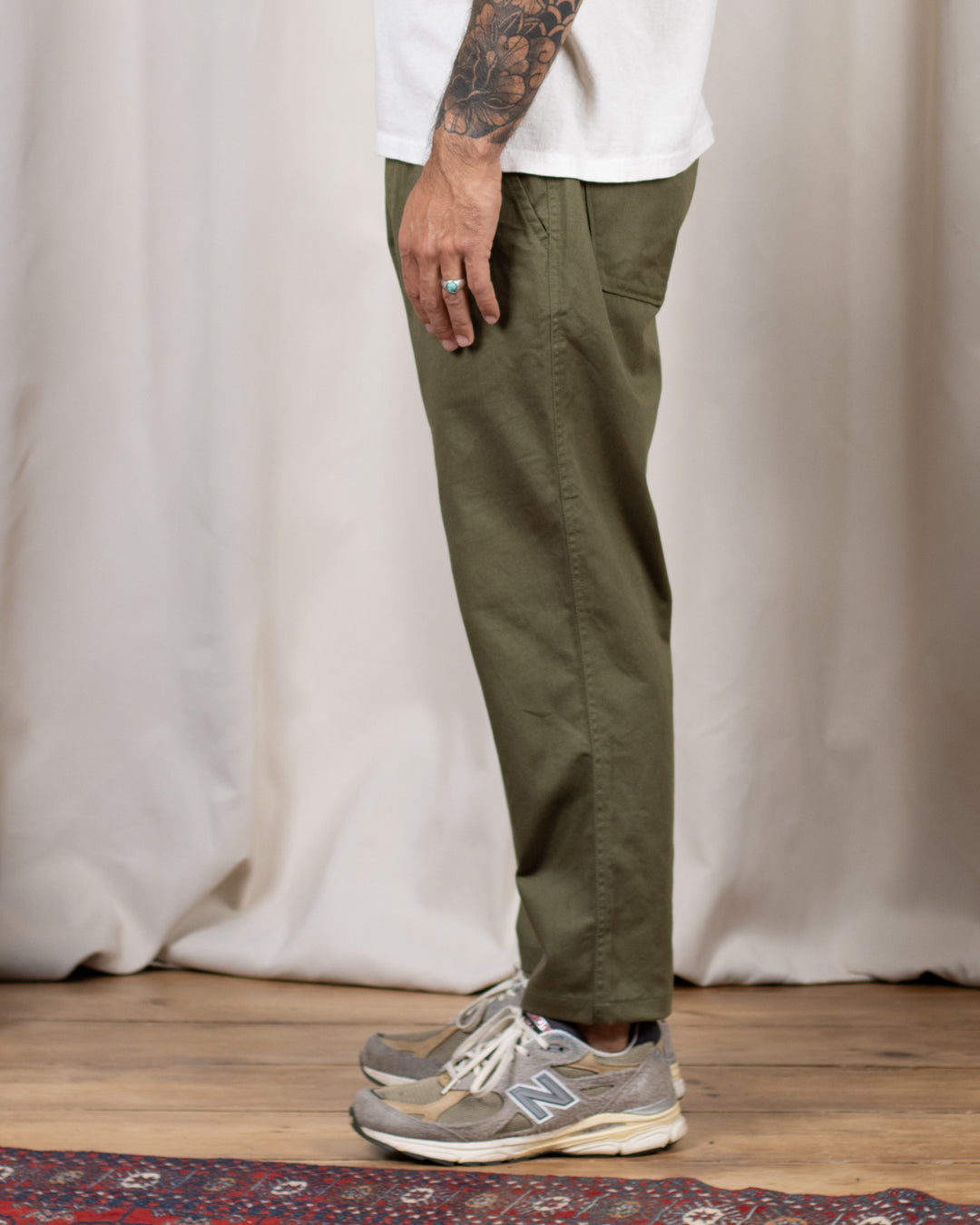 Hi Water Trouser Light Olive Twill