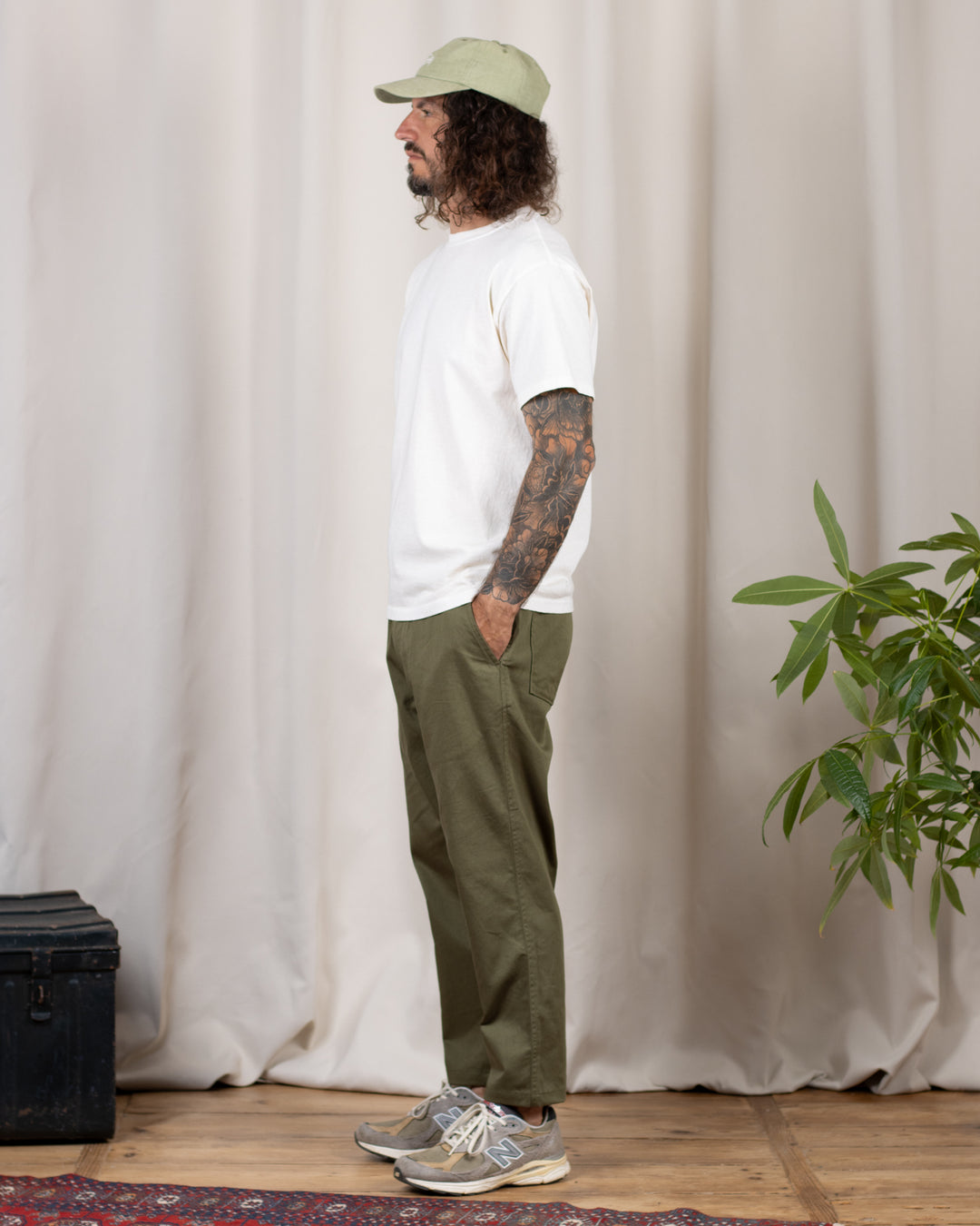 Hi Water Trouser Light Olive Twill