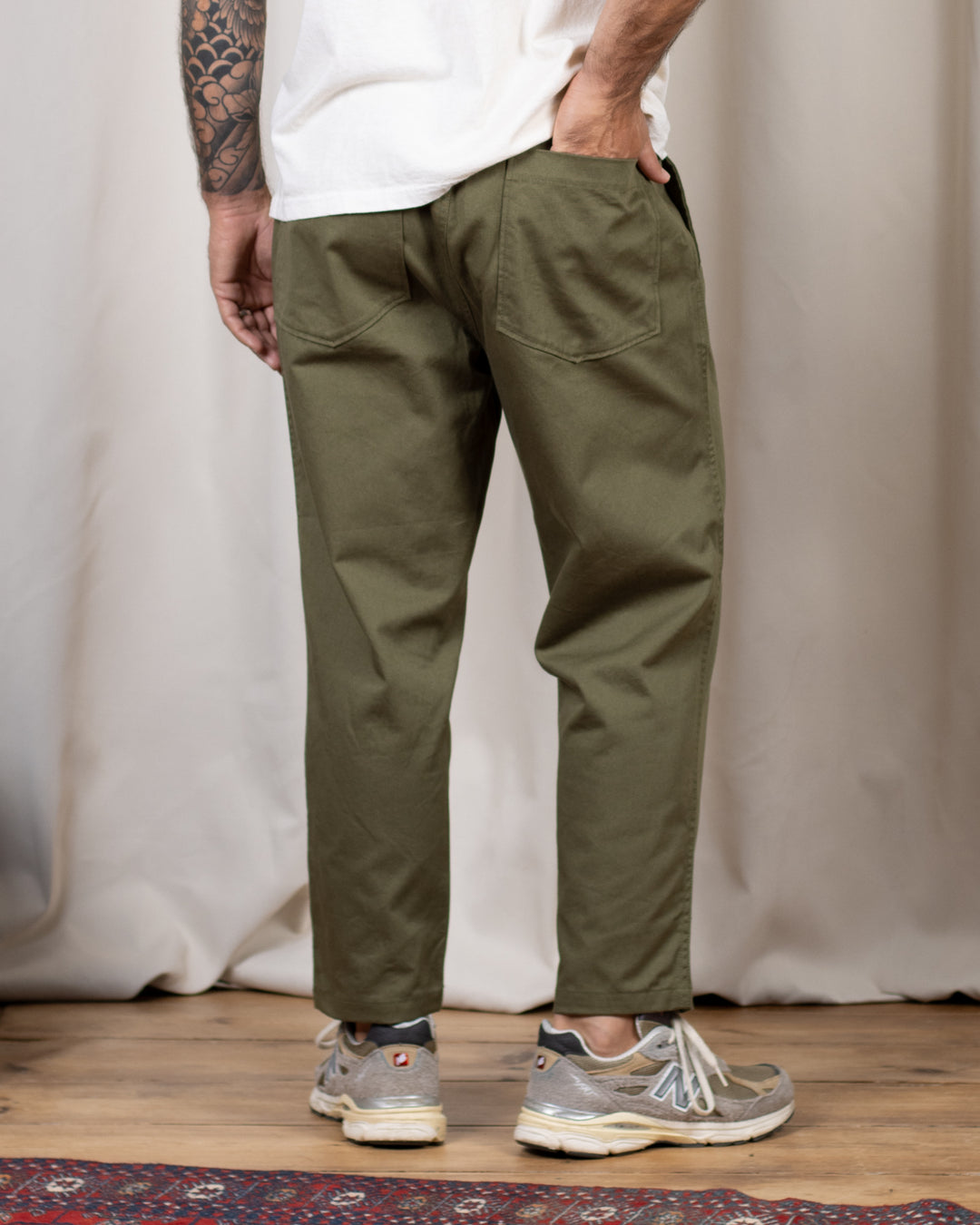 Hi Water Trouser Light Olive Twill