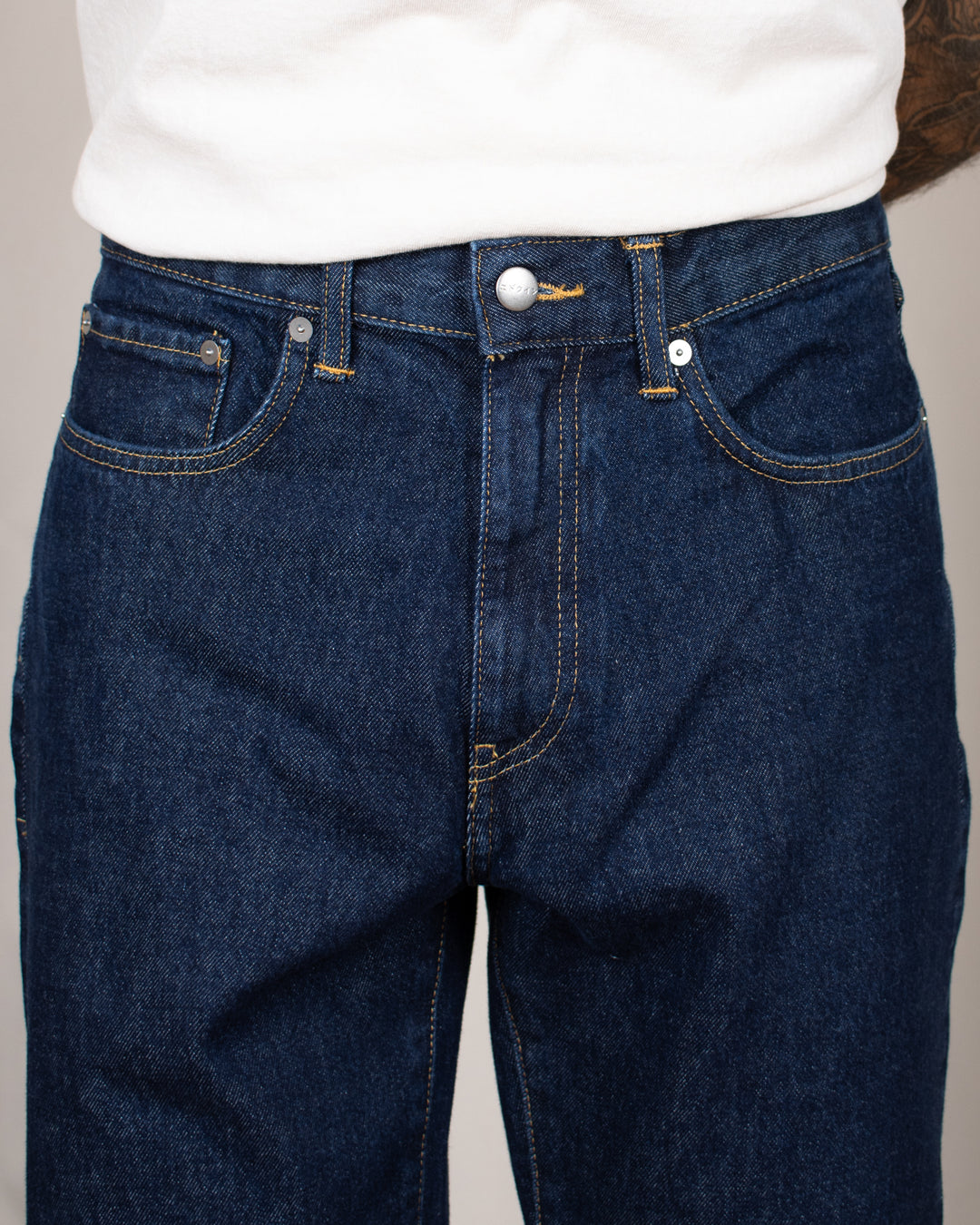 Cosmos Pant Blue Dark Marble Wash