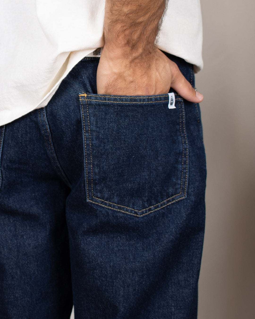 Cosmos Pant Blue Dark Marble Wash