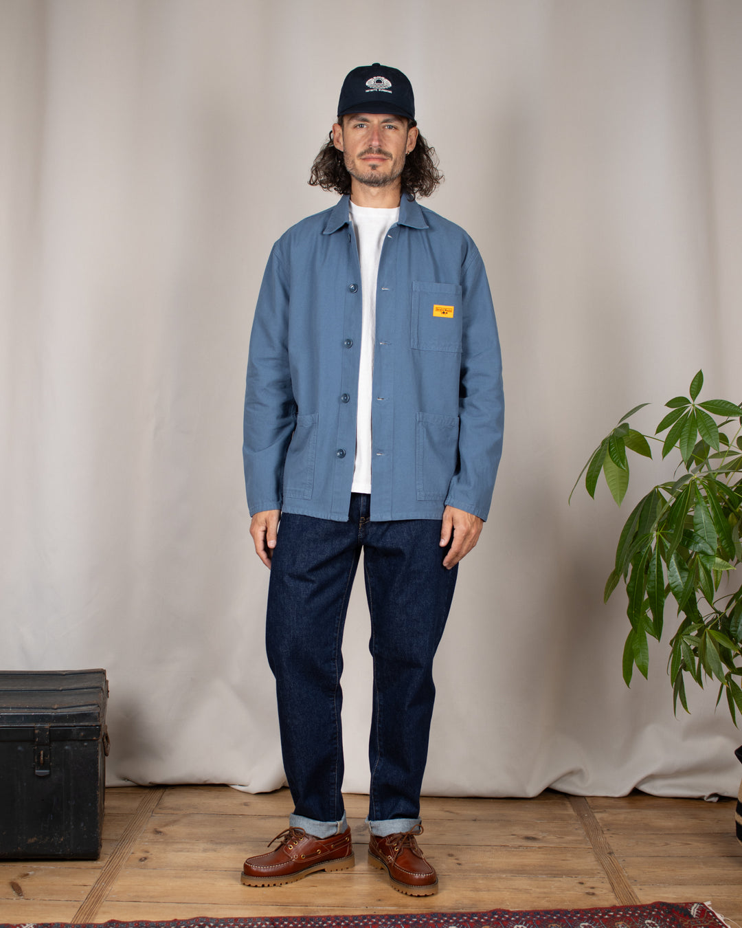 Cosmos Pant Blue Dark Marble Wash