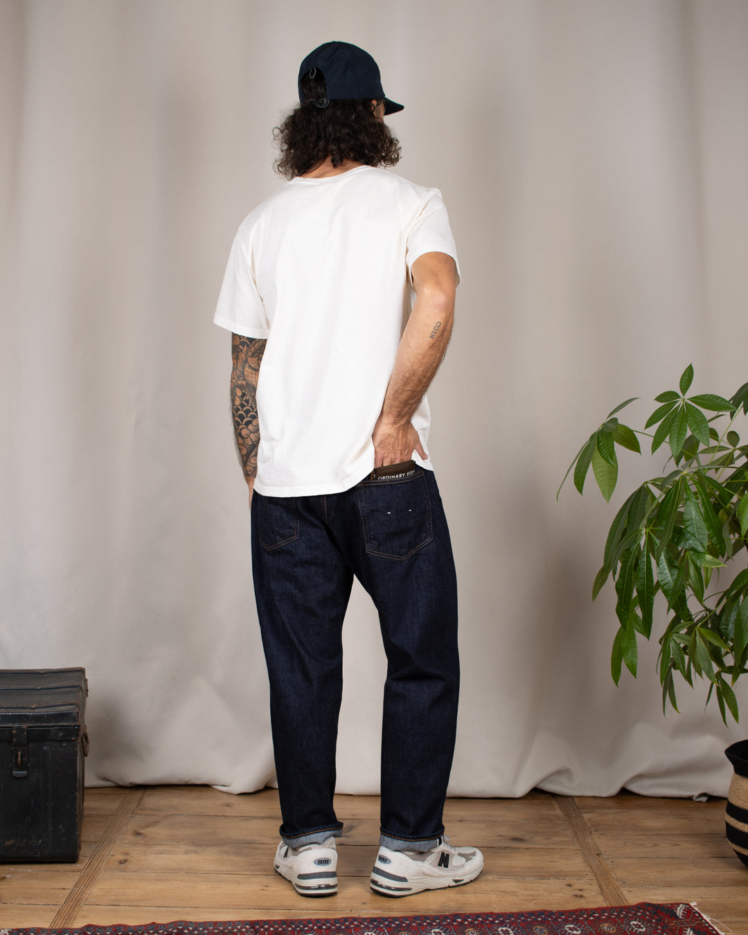 Loose Ankle Jeans One Wash Indigo