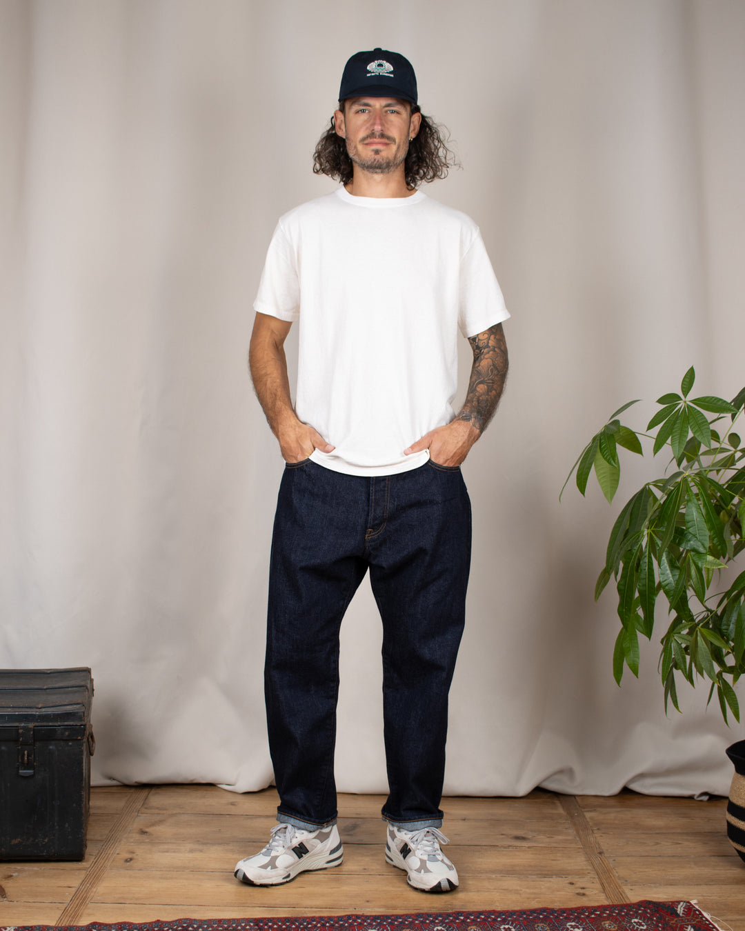 Loose Ankle Jeans One Wash Indigo