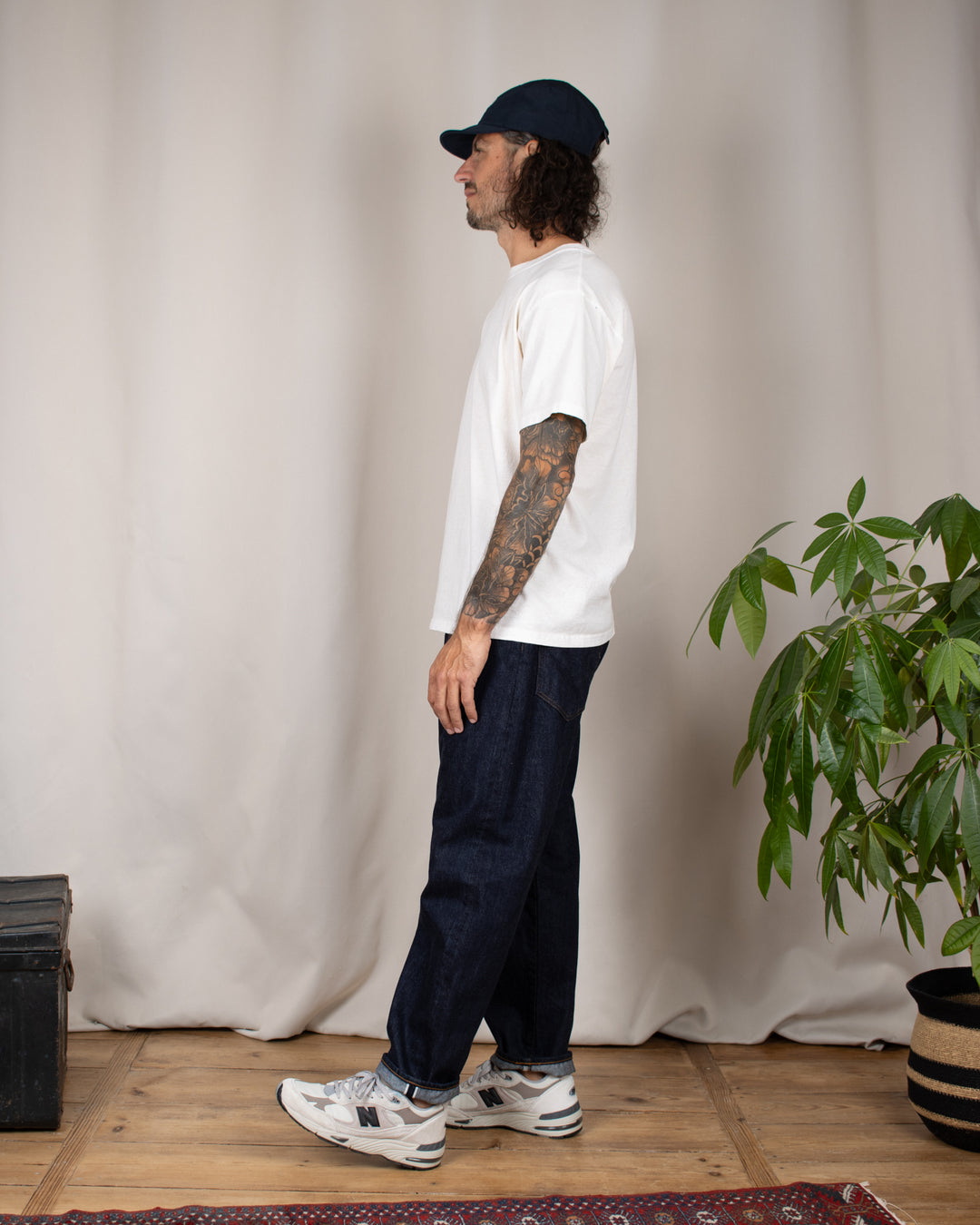 Loose Ankle Jeans One Wash Indigo