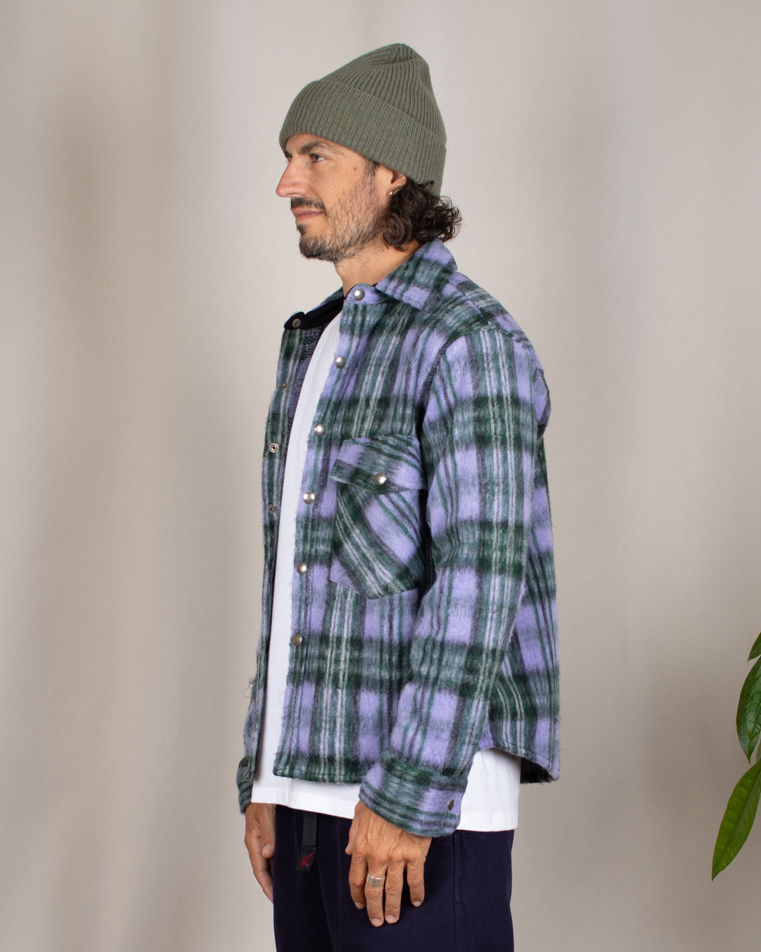 Garage Flannel Shirts Purple