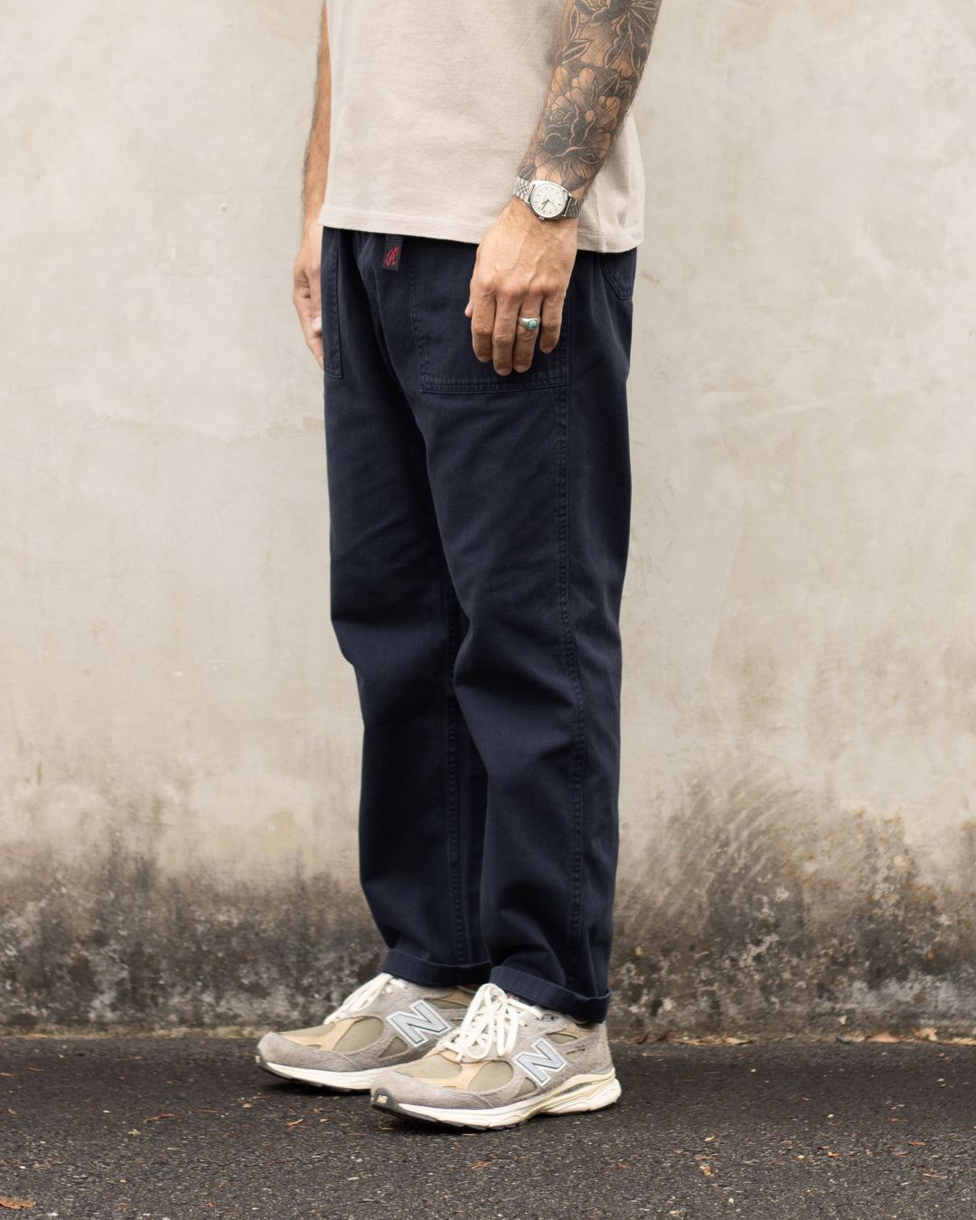 Loose Tapered Ridge Pant Double Navy