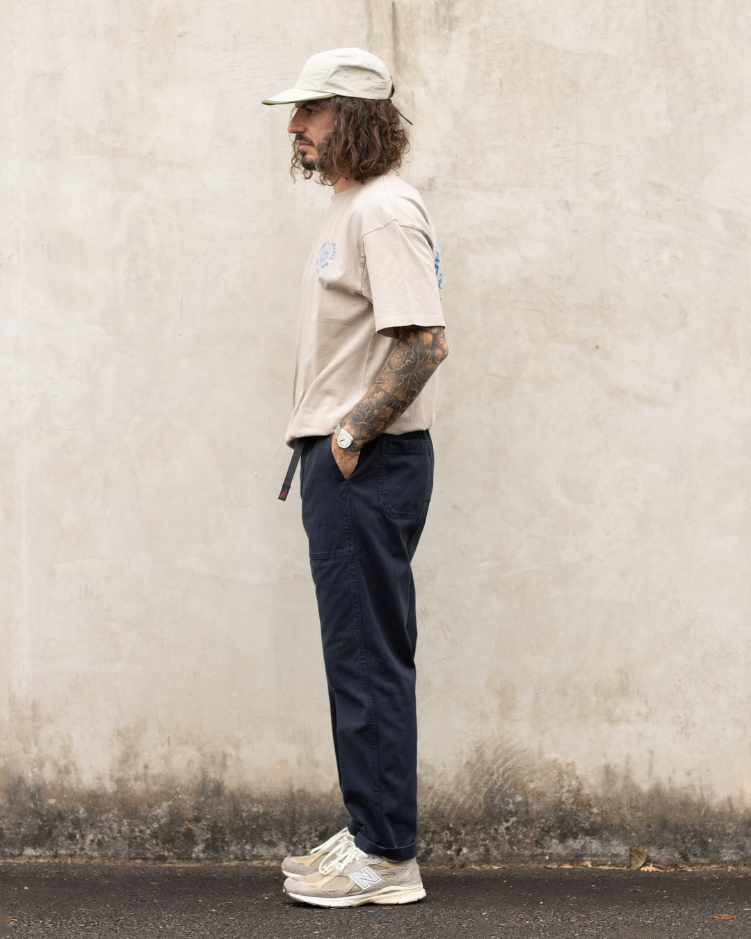 Loose Tapered Ridge Pant Double Navy