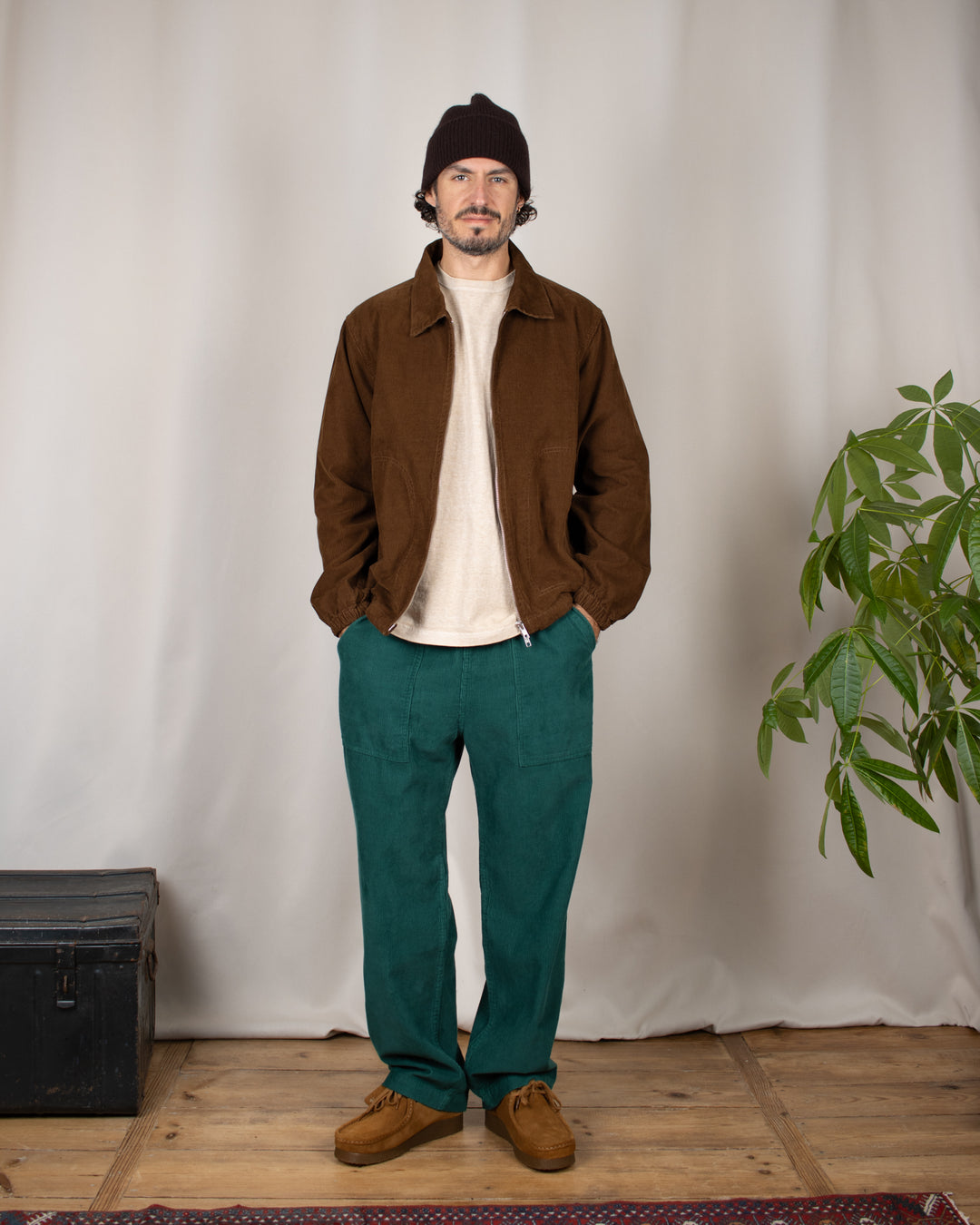 Fine Cord Work Jacket Bark