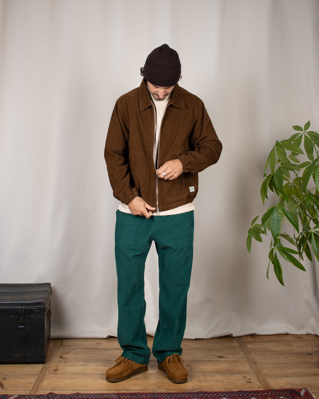 Fine Cord Work Jacket Bark