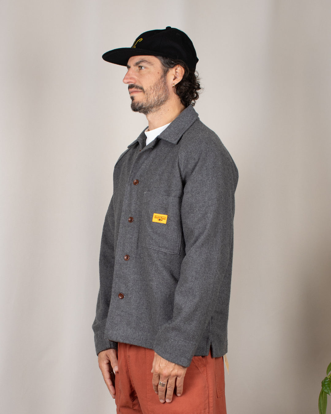 Flannel FOH Overshirt Charcoal