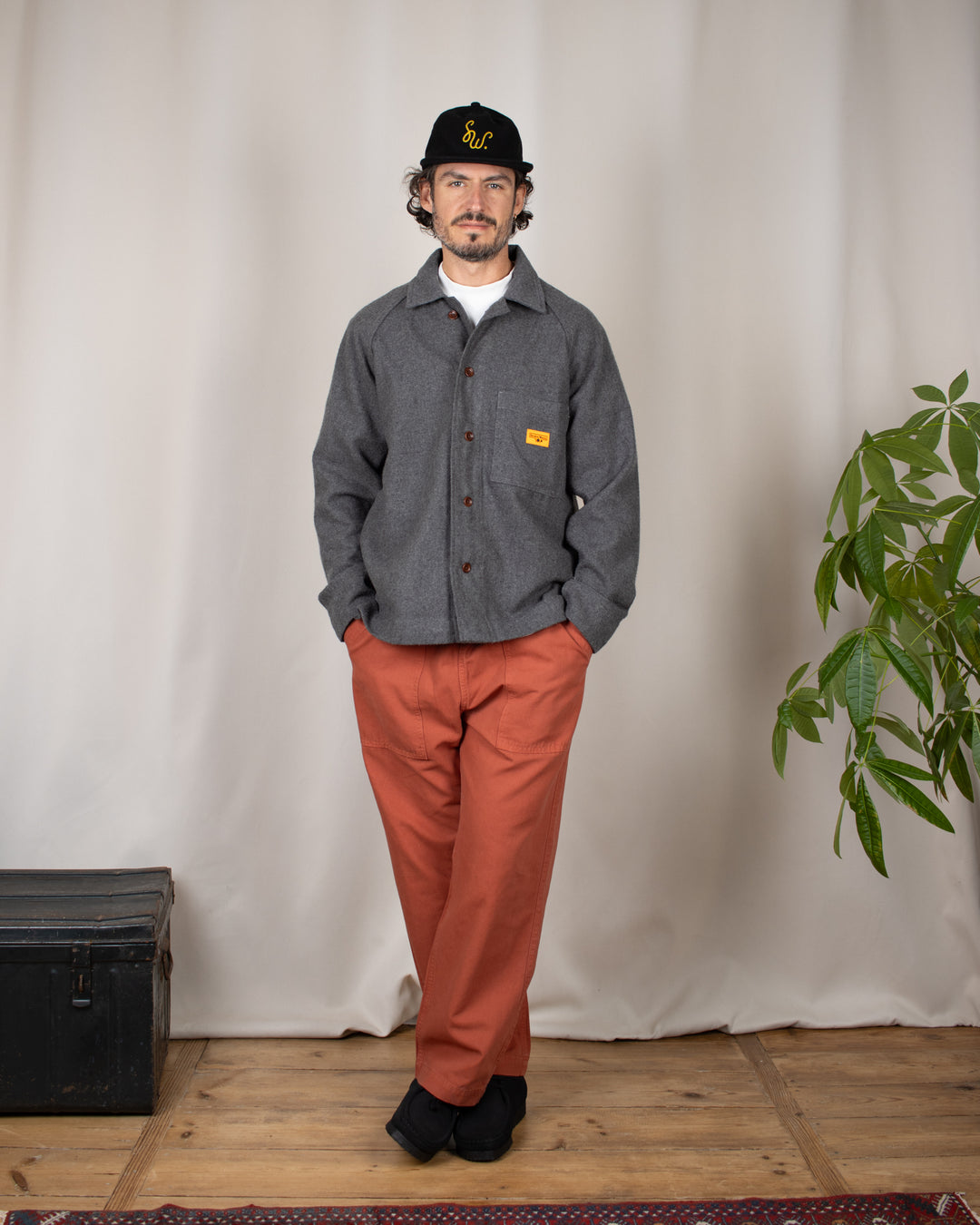 Flannel FOH Overshirt Charcoal