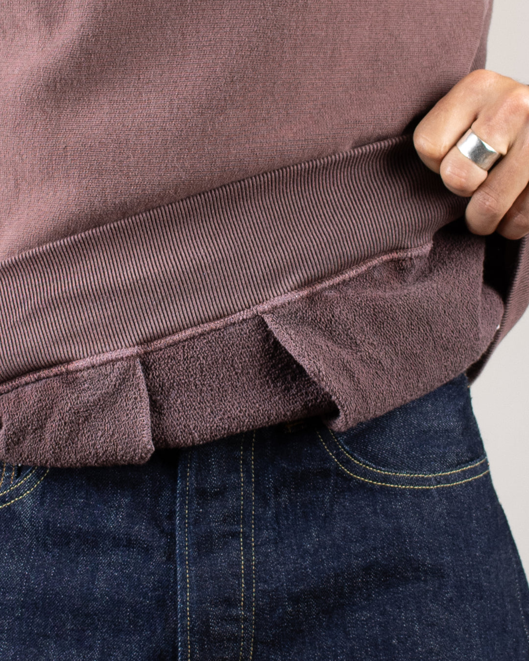 Heavy Crew Sweat P-Bordeaux