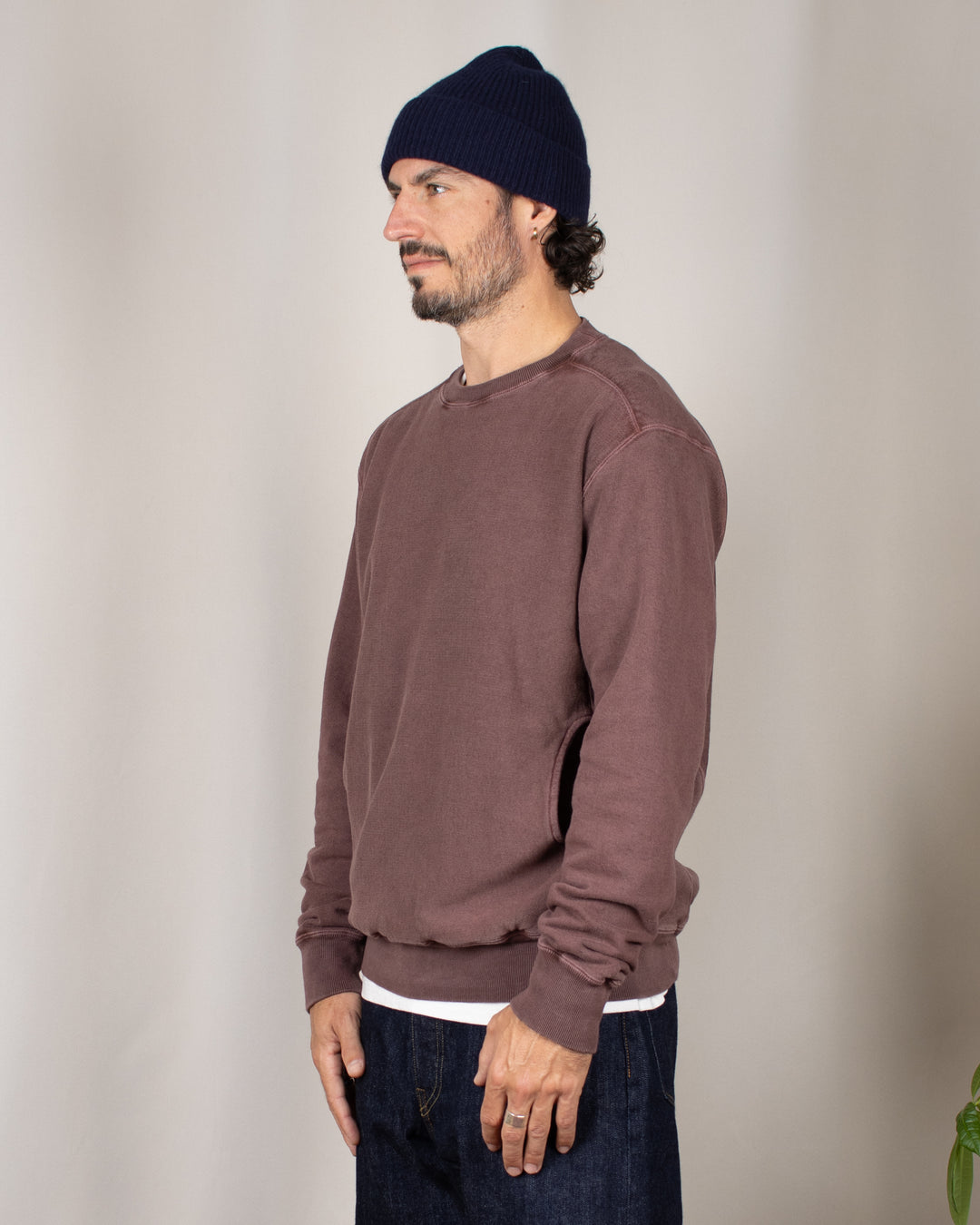 Heavy Crew Sweat P-Bordeaux