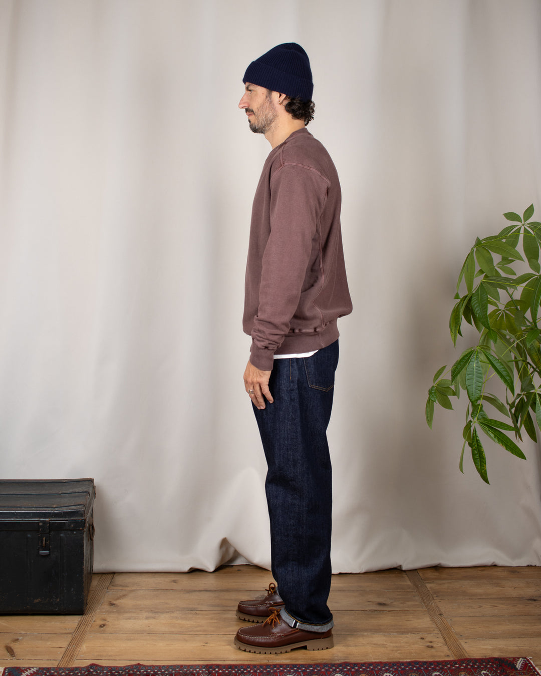 Heavy Crew Sweat P-Bordeaux