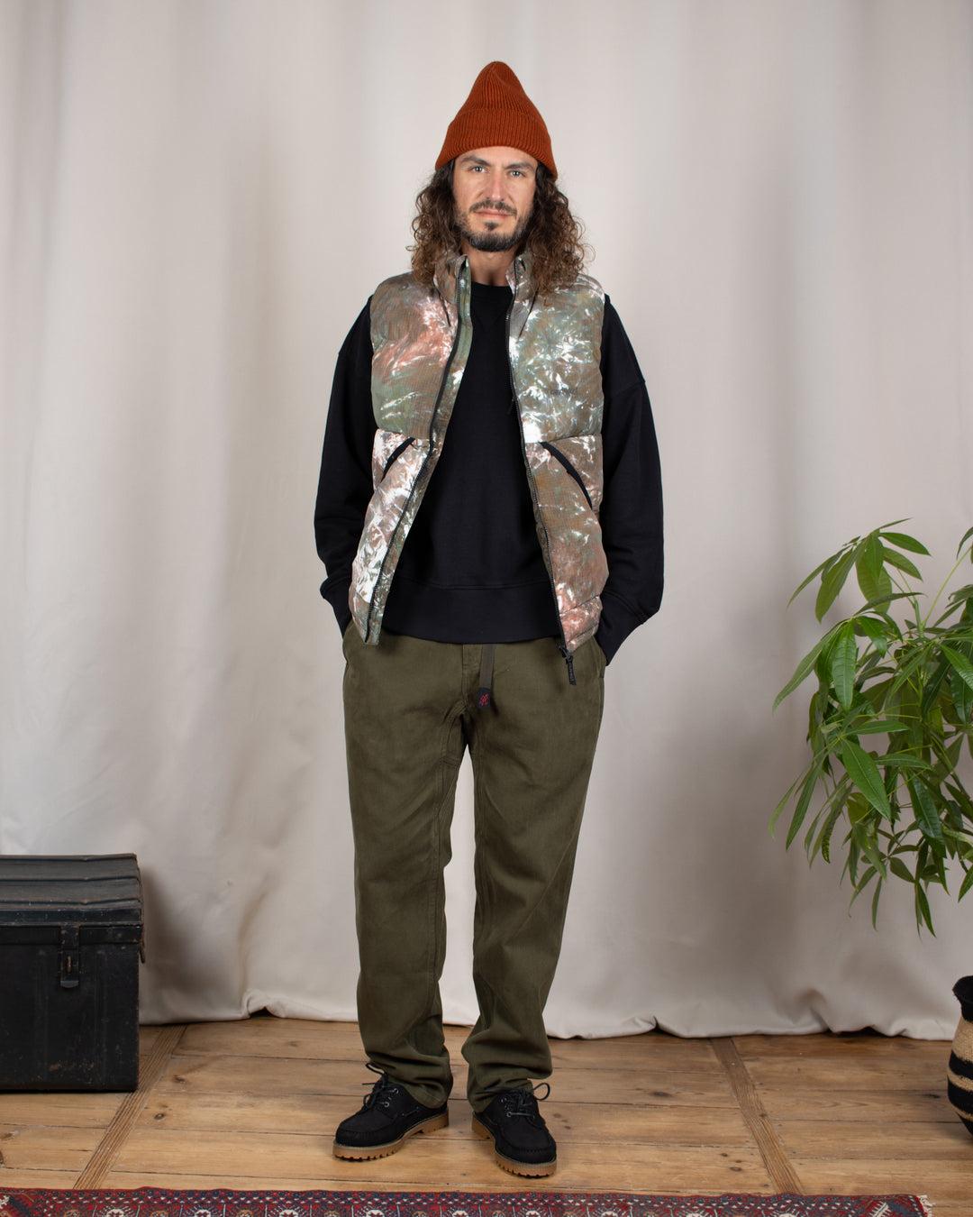 Down Puffer Vest Tie Dye