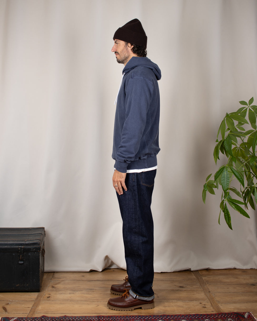 Heavy Pullover Hood Sweat P-Navy