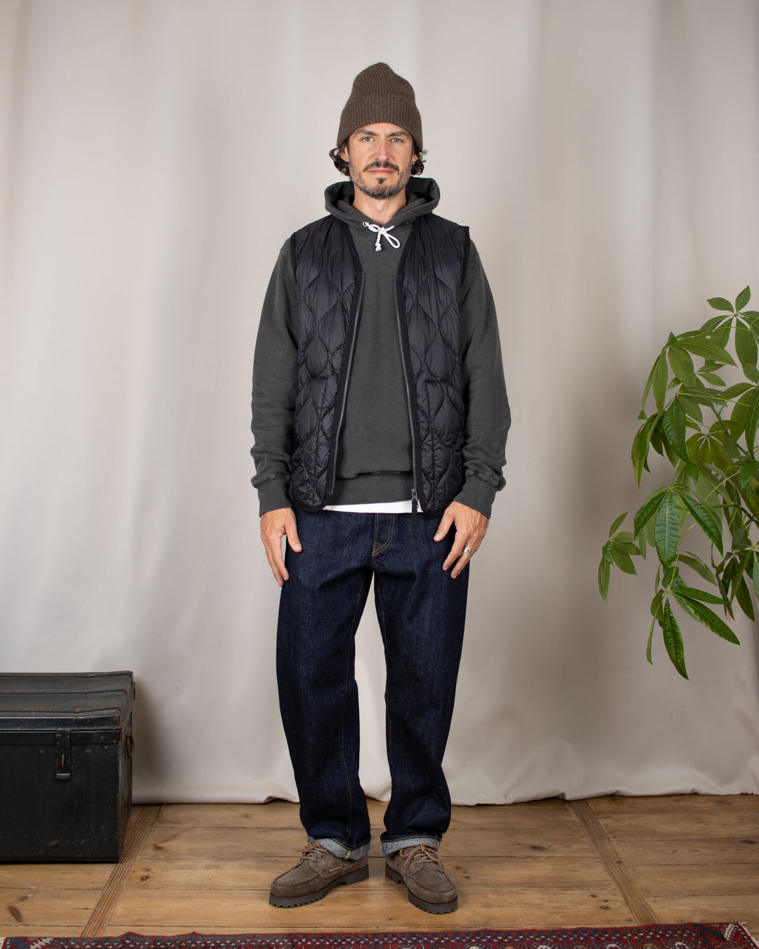 Heavy Pullover Hood Sweat P-Black