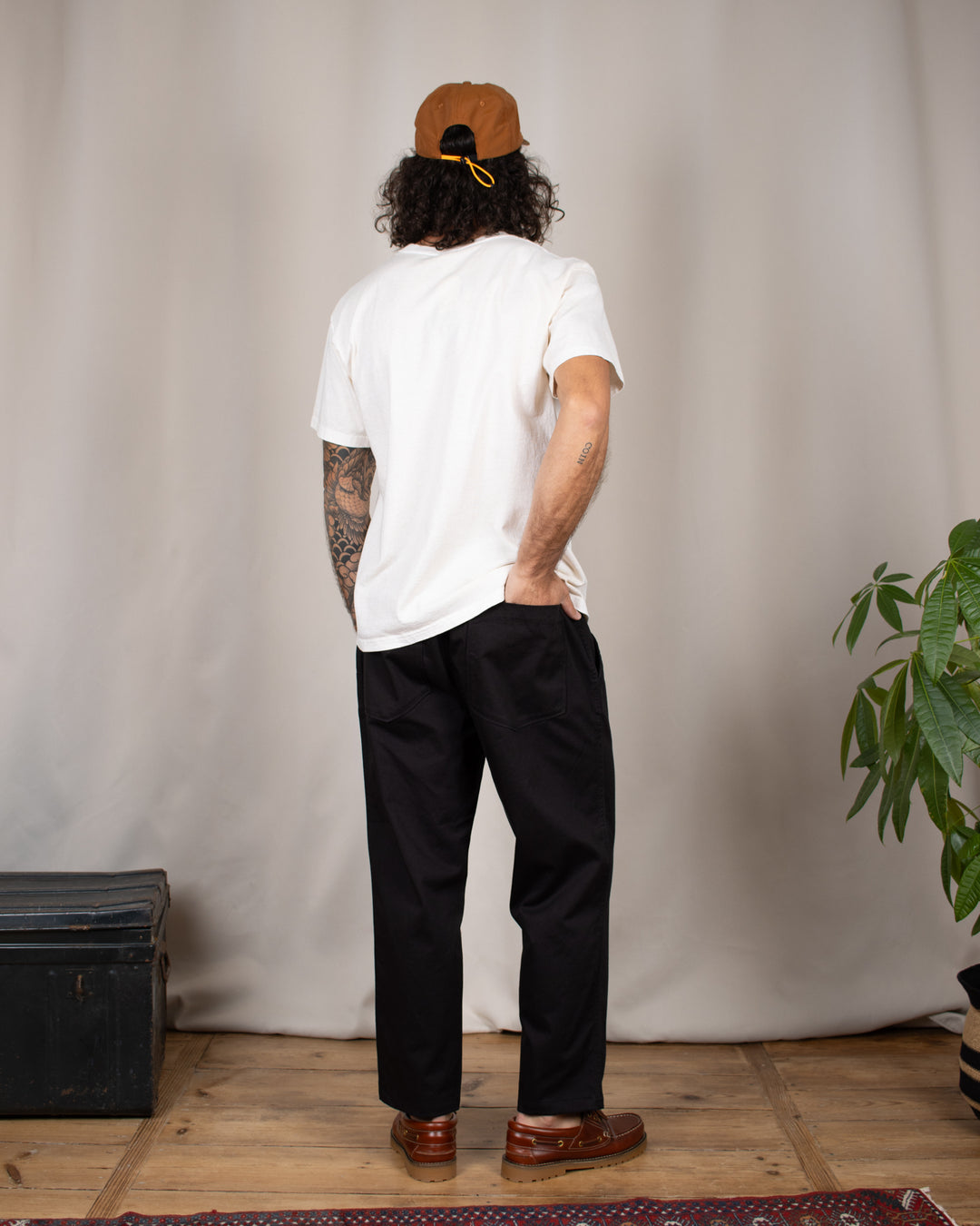 Hi Water Trouser Black Twill