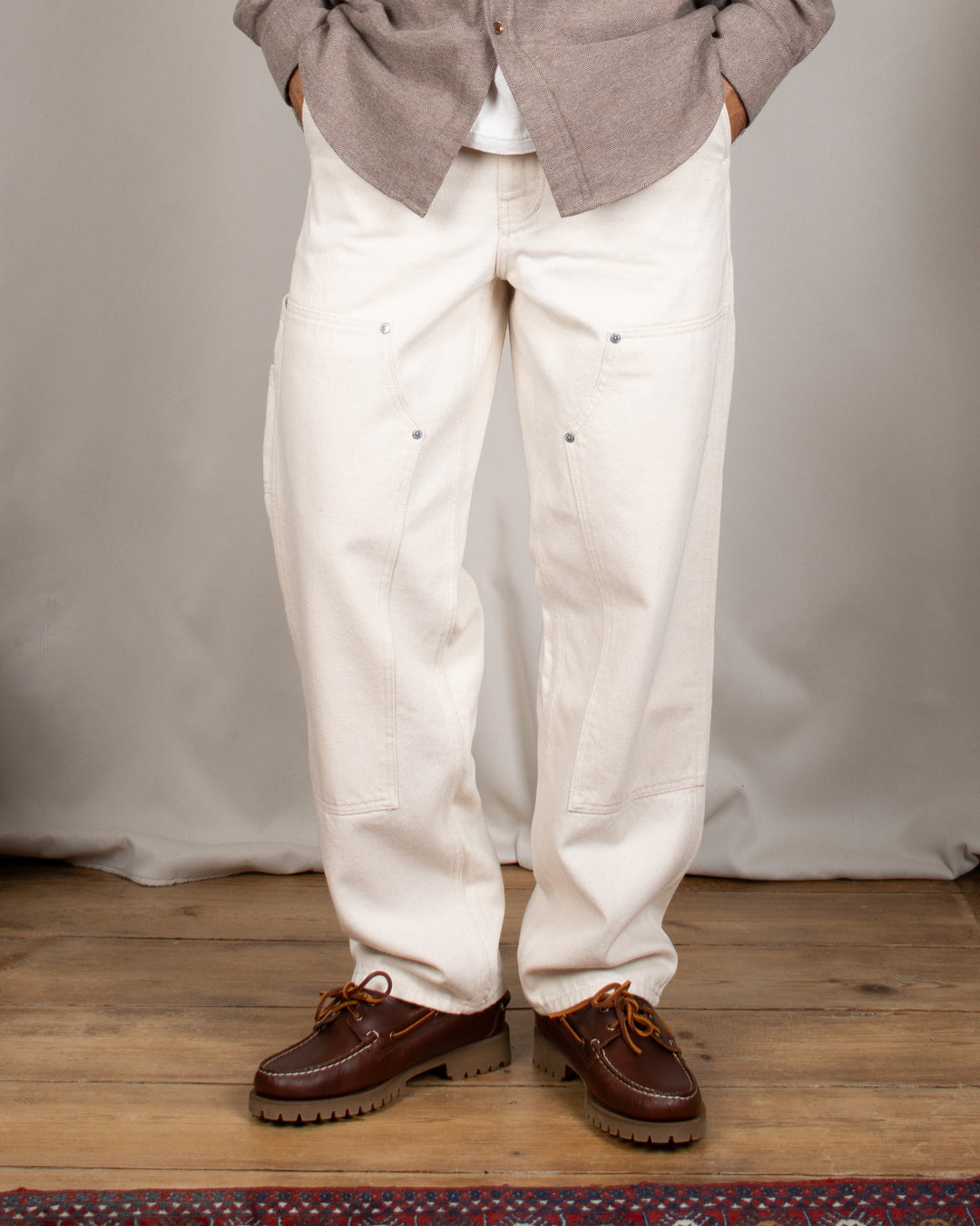 Trousers DN Charpentier Loose Fit Natural