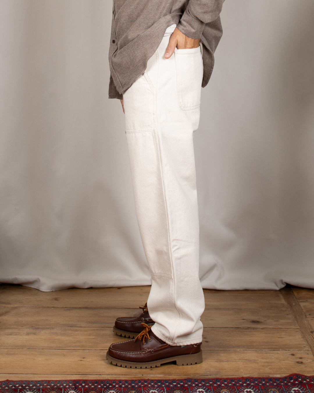 Trousers DN Charpentier Loose Fit Natural