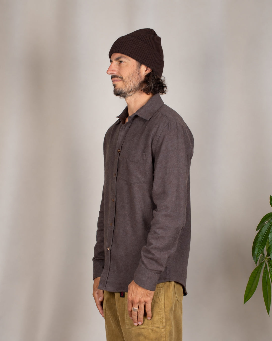 Suavis Flannel Shirt Brown