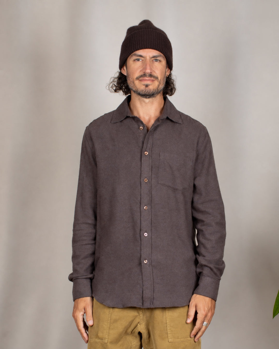 Suavis Flannel Shirt Brown