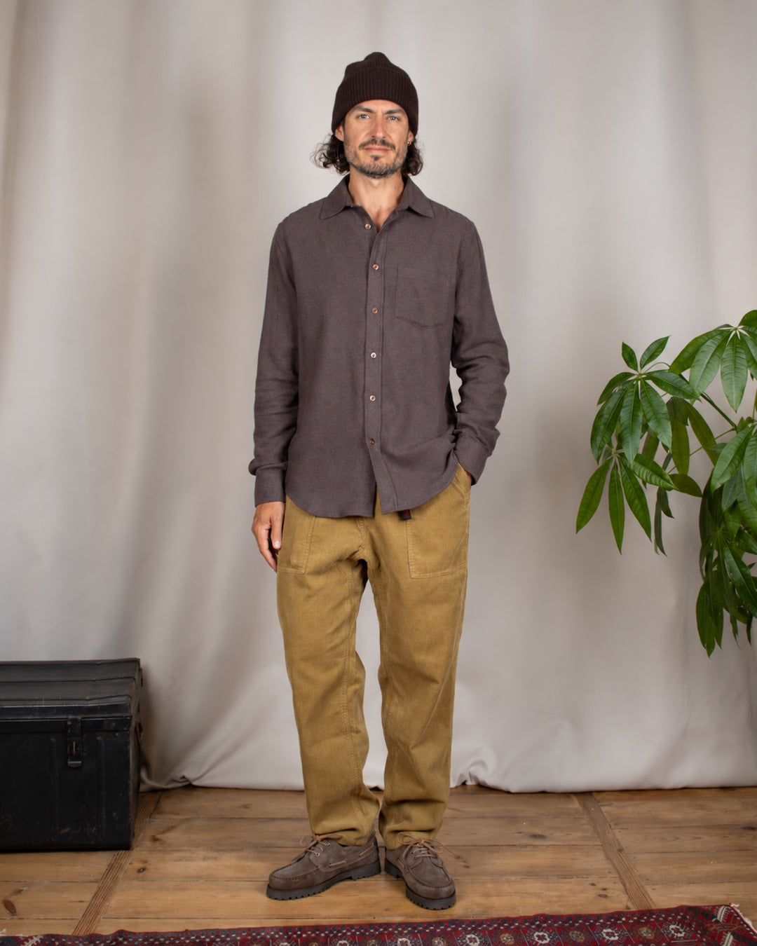 Suavis Flannel Shirt Brown