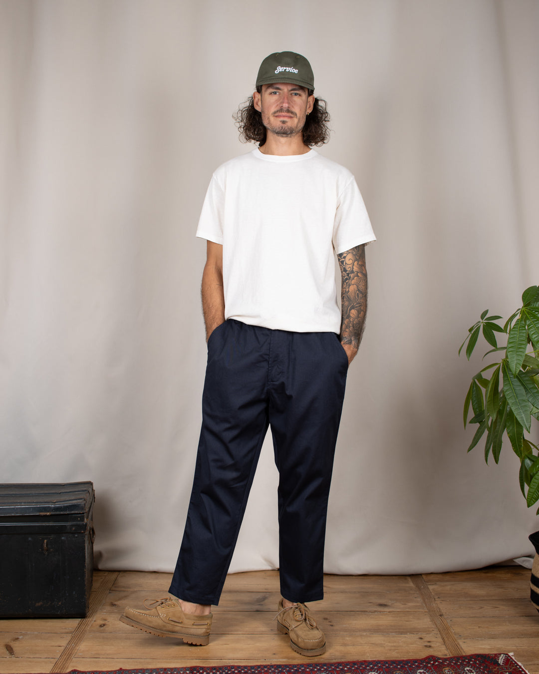 Hi Water Trouser Navy Twill