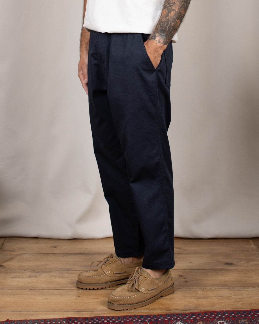 Hi Water Trouser Navy Twill