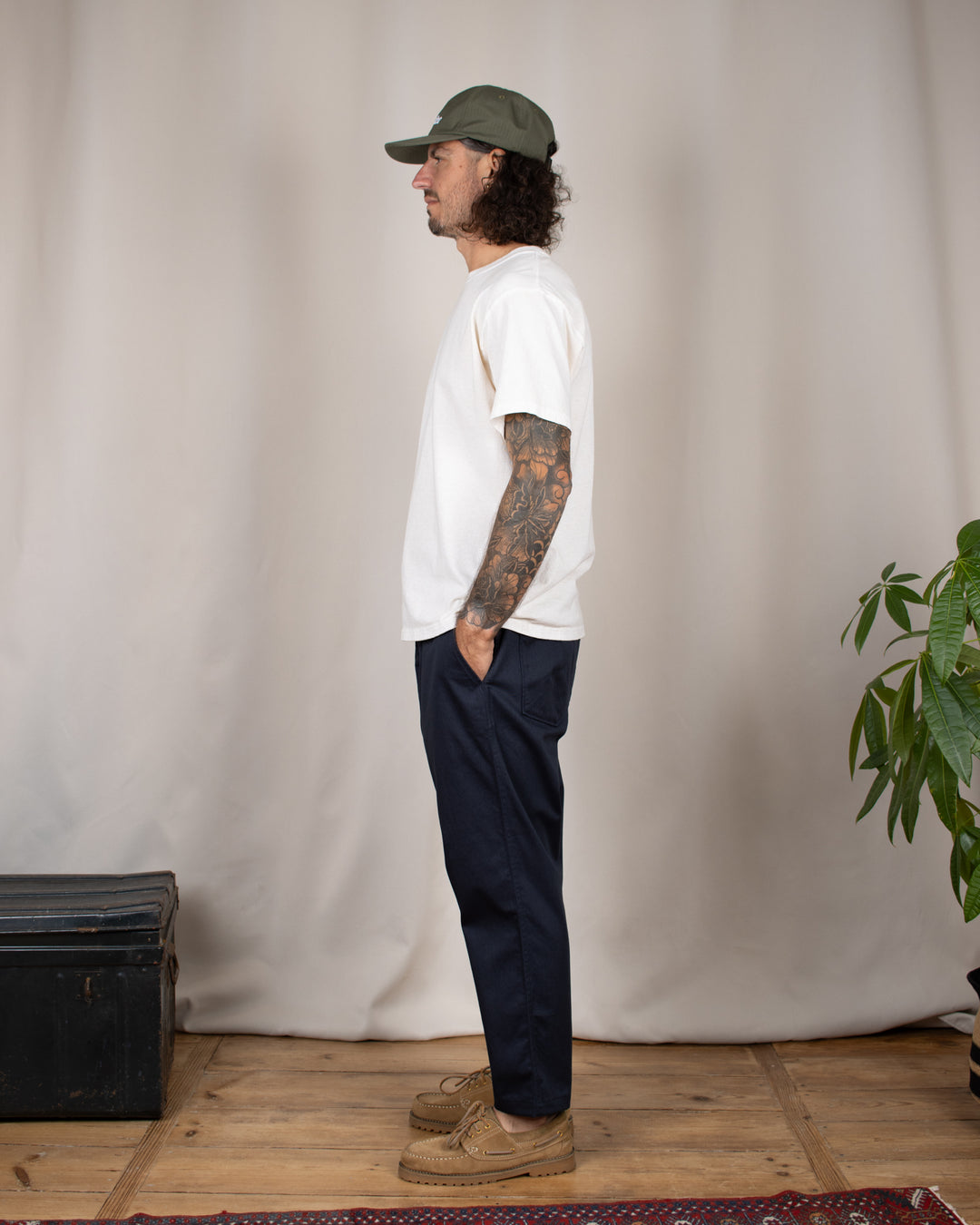 Hi Water Trouser Navy Twill