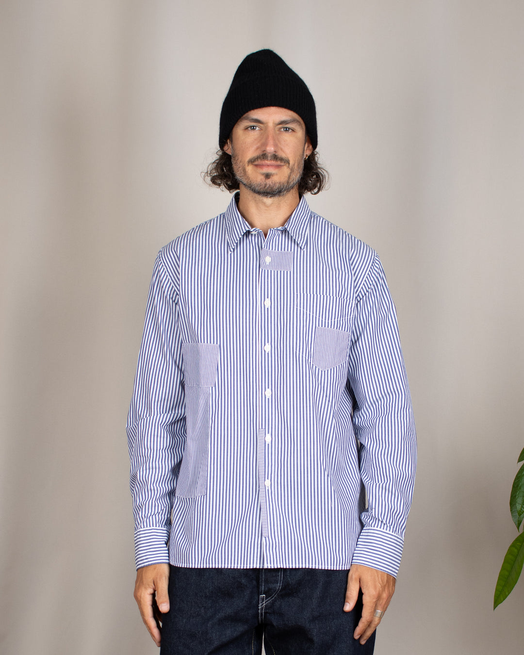 Patched Lazy Day Shirt Queens Cotton Navy