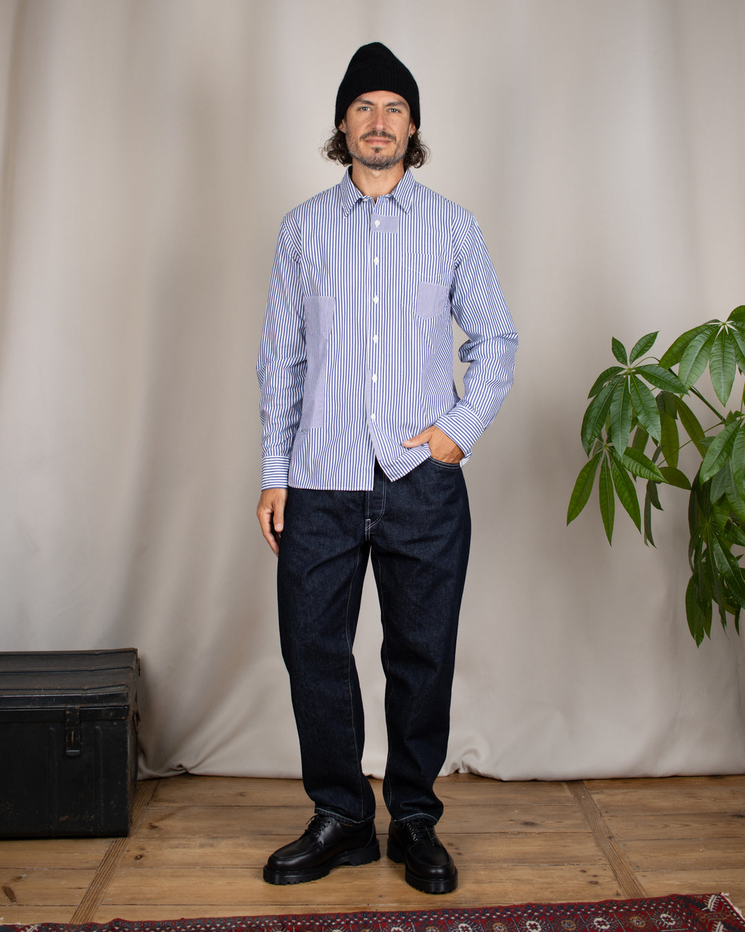 Denim01 Loose Tapered Jeans One Wash